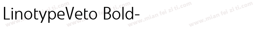 LinotypeVeto Bold字体转换
